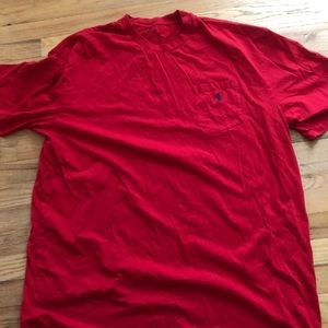 Men’s red polo T-shirt